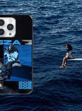 Kristem原创设计SZA欧美rapper女歌手SOS适用于苹果i15proi16小米oppoi17pro华为透明手机壳硅胶防尘防摔