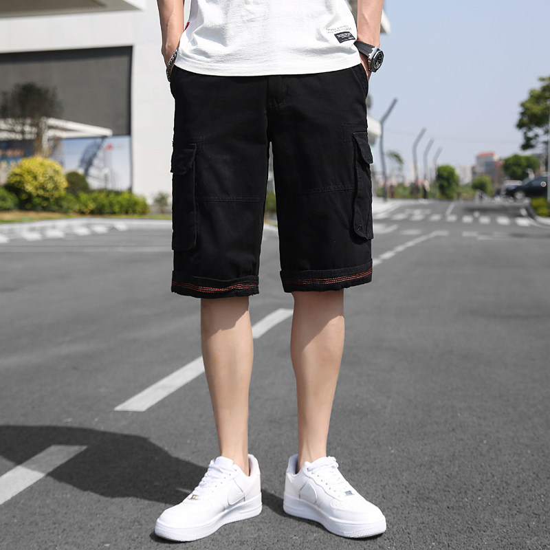 夏季宽松五分工装休闲短裤