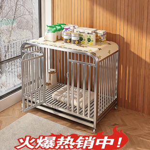 狗笼子大型犬中型犬新型狗笼狗窝家用室内外带厕所金毛泰迪宠物笼