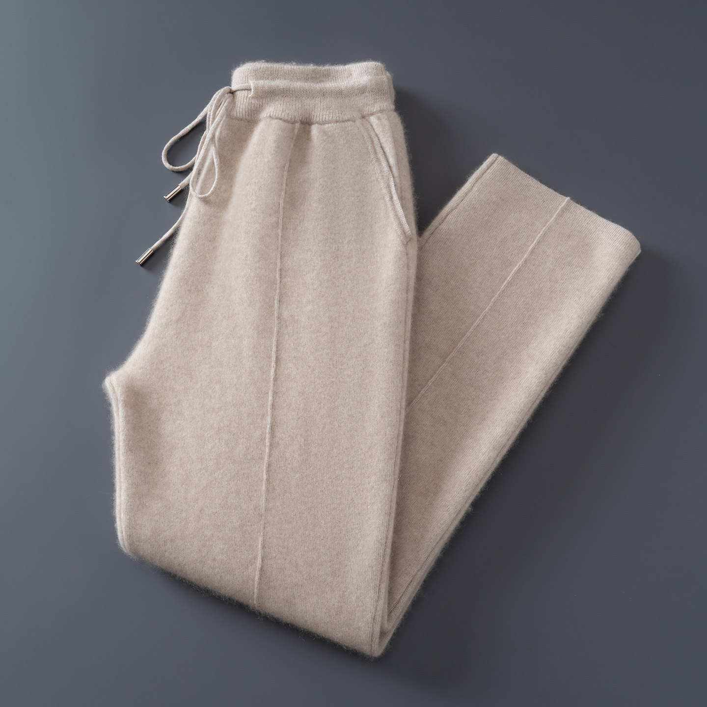 秋冬新款加厚休闲运动羊毛裤男显瘦针织卫裤中缝裤外穿显瘦小脚裤,男装,卫裤,淘宝优惠券,粉丝福利购,淘宝优惠卷