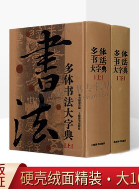 多体书法大字典精装2册行楷隶篆