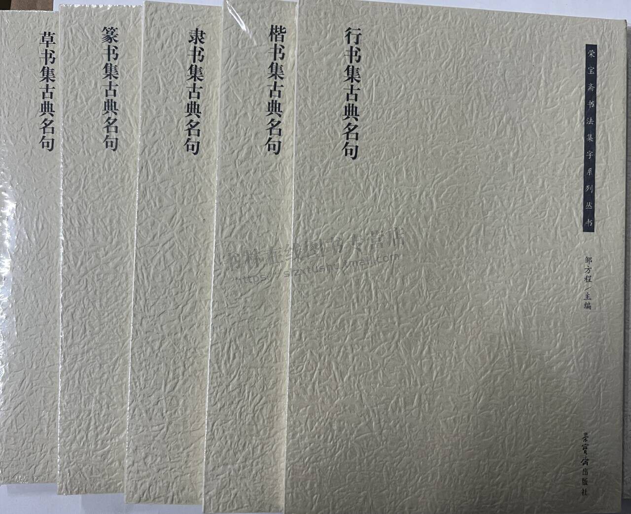 荣宝斋书法集字系列(共5册)篆书+草书+楷书+行书+隶书集古典名句 书法碑帖临摹 书法字帖学习 荣宝斋出版社