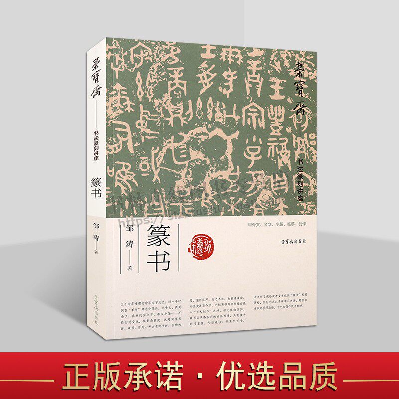 荣宝斋书法篆刻讲座 篆书 邹涛著 16开平装 邹涛篆书讲座 甲骨文金文小篆临摹创作指导教程书籍 荣宝斋出版社