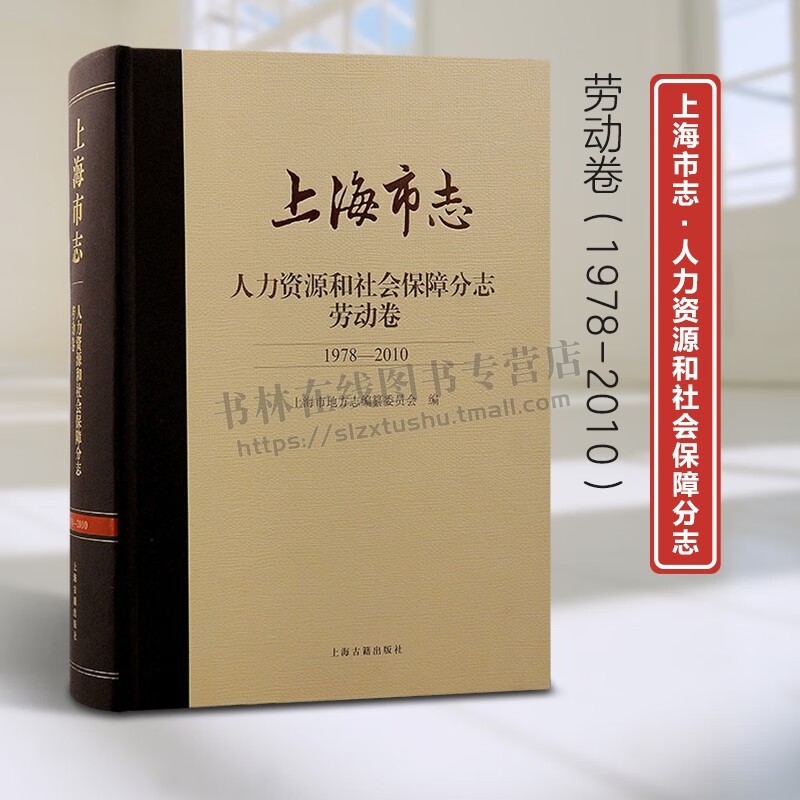 上海市志 人力资源和社会保障分志 劳动卷 1978-2010 用工制度书 劳动就业书籍 上海劳动部门工作培育职业 上海古籍出版社