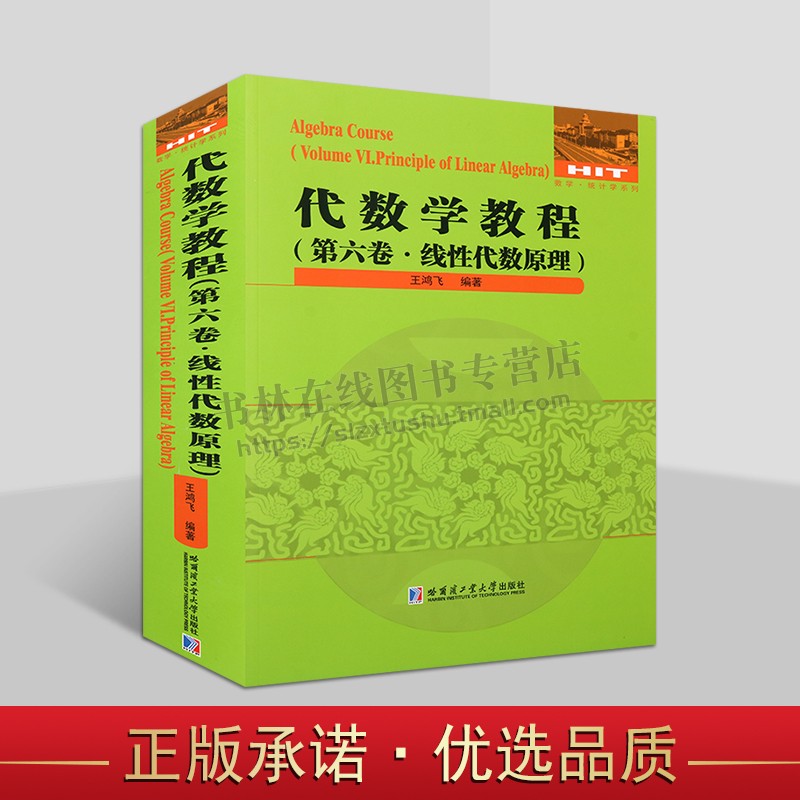 2024新书 代数学教程第六卷 线性代数原理 王鸿飞 著 适合高等院校理工科师生及数学爱好者阅读 哈尔滨工业大学出版社