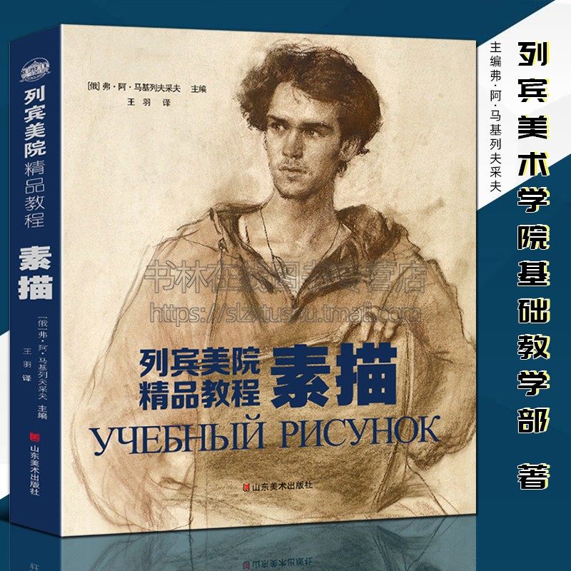 详细范画作品俄罗斯列宾美术学院素描静物临摹经典全集书籍教材教程