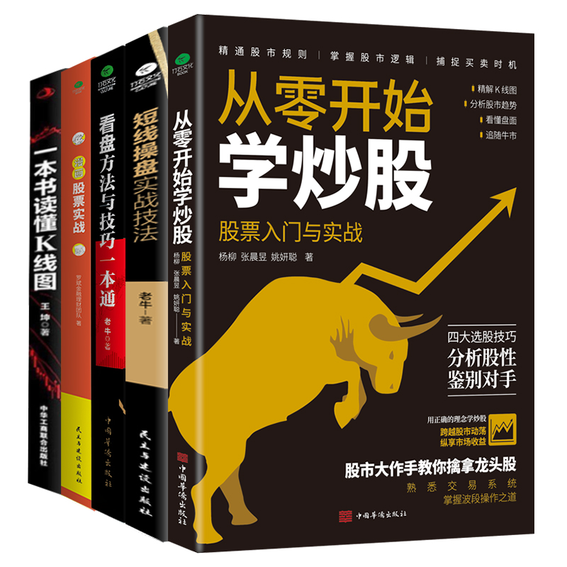 正版从零开始学炒股看盘方法与技法短线操盘实战技巧读懂K线图新手炒股投资入门K线图分析股市趋势看懂盘面股票投资理财书籍
