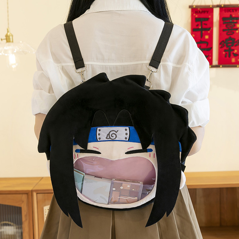 火影忍者二次元佐助痛包展示收纳双肩包男女斜挎包大学生背包礼物