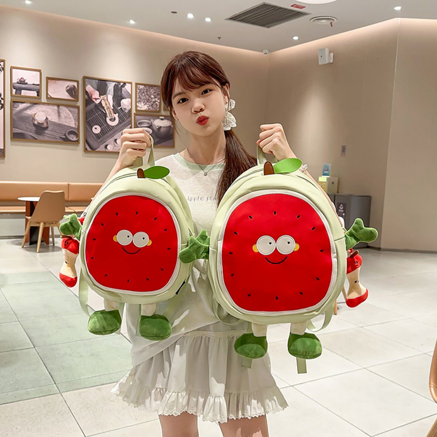 可爱西瓜背包女2026新款