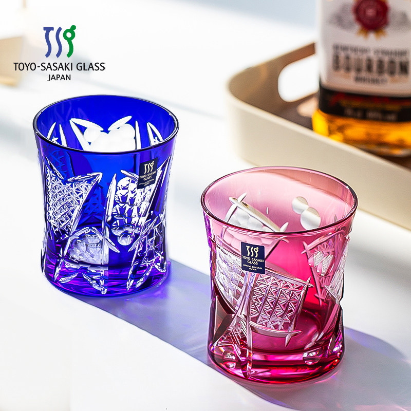 日本东洋佐佐木江户切子水晶玻璃杯八千代威士忌洋酒杯子送礼礼品
