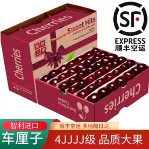 智利进口特级车厘子4J超大新鲜水果特大樱桃孕妇礼盒装顺丰包邮