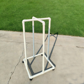 呼啦圈收纳架立体收纳架子可移动加粗杆PVC管创意架子