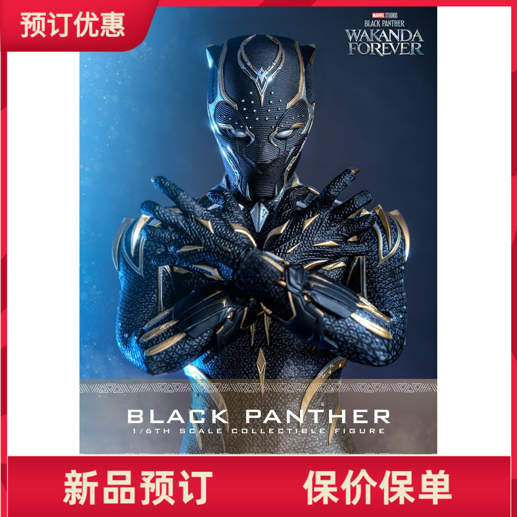 HotToys 1/6 MMS675 黑豹2：瓦坎达万岁 BLACK PANTHER 黑豹 接单