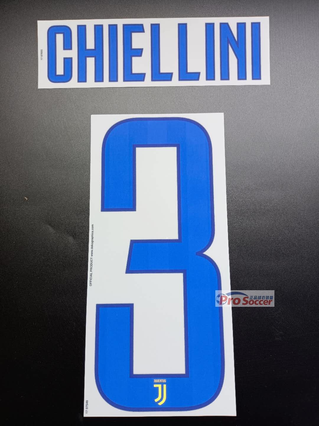 【Pro Soccer】17/18尤文图斯客场印字3号基耶利尼