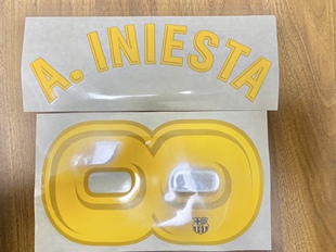 1718巴萨印字 巴塞罗那印字 无限伊涅斯塔印字 spid正版打印字