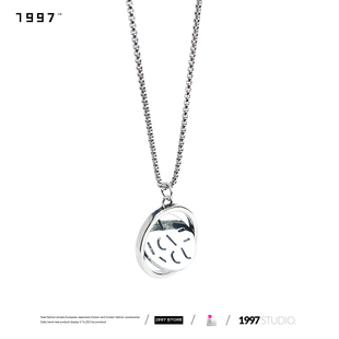 you旋转项链我爱你翻转求婚暗恋表白神器吊坠链子女友情侣 love