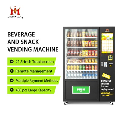 21.5-inch Touchscreen Beverage and Snack Vending Machine