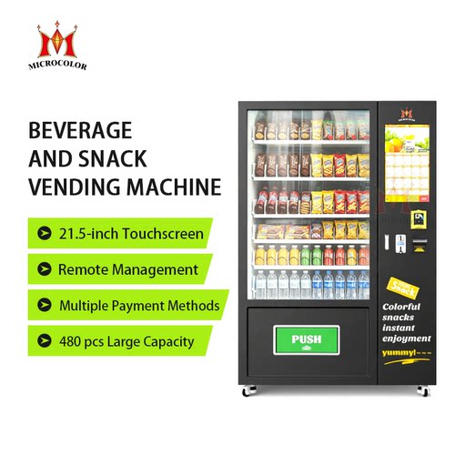 21.5-inch Touchscreen Beverage and Snack Vending Machine