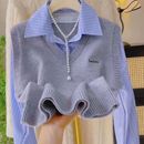 高级针织马甲女叠穿学院单件马甲2025春秋针织衫 上衣马甲背心 新款