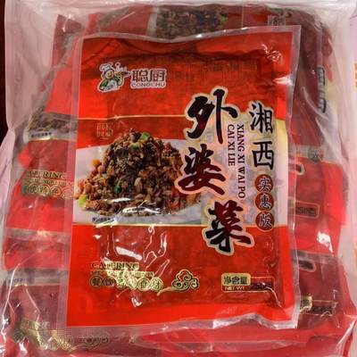 实惠10包价聪厨外婆菜湖南湘西特产咸菜微辣免洗半成品美食下饭菜