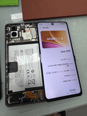 适用 vivo s19拆机原装主板后盖 电池尾插小板前后摄像头按键排线