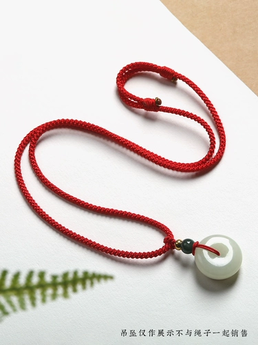 Изумрудная подвеска, ремешок ручной работы, плетеное ожерелье из шнура, защитный амулет подходит для мужчин и женщин, золотая пряжка