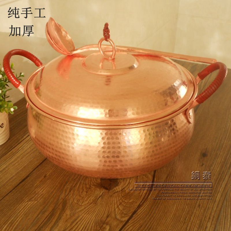 Pure copper pan Cute pot Copper pot Hot Pot Stewed copper pot Copper pot Casserole by hand thickeningin the Kitchen/Cooking utensils , Cooking utensils , Cookware/Pot/Kettle , Stockpot  category - from Buy2taobao.com to provide professional Taobao agent buy service