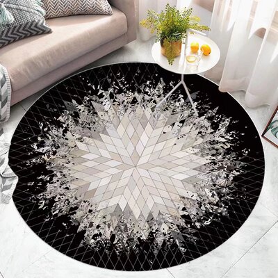 皮革潮牌圆形防水防油电脑椅垫