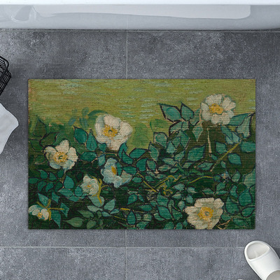 硅藻泥田园浴室门口吸水速干防滑