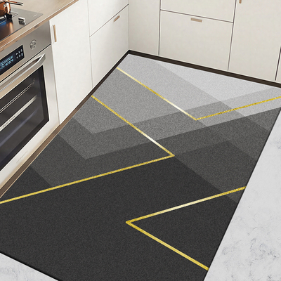 防水防油皮革北欧风厨房地垫