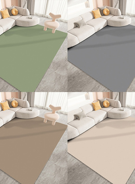 纯色极简皮革地垫可擦洗免洗PVC防水防油防滑脚垫入户门口进门垫