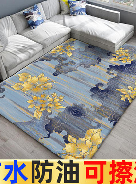 北欧风免洗PVC厨房满铺皮革客厅地垫可擦洗防水防油防滑脚垫门垫