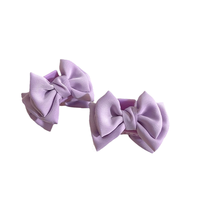 甜美缎面蝴蝶结发饰抓夹小号公主头鲨鱼夹刘海前额侧边发夹头饰女