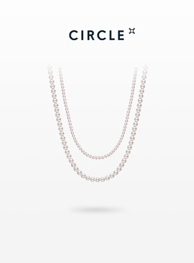 CIRCLE珠宝珍时髦极光小米珠天然淡水珍珠项链秋冬新款