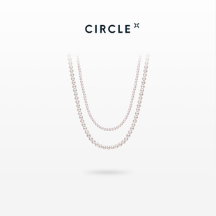 CIRCLE珠宝珍时髦极光小米珠天然淡水珍珠项链秋冬新款