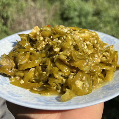 酸辣椒剁椒湖南永州无添加青辣椒