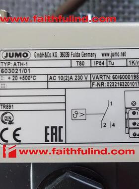 议价Jumo 60001984 久茂全新温度感测器 603021/01 ATH-1 500度