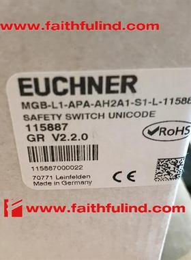议价Euchner 115887 安士能安全模块 MGB-L1-APA-AH2A1-S1-L-1158