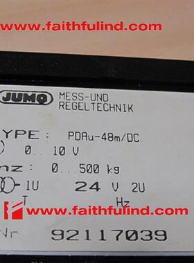 议价JUMO PDAu-48m/DC 久茂全新称重变送模块 92117039