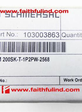 议价Schmersal 103003863 施迈赛安全开关 AZM 200SK-T-1P2PW-256