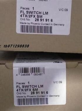 议价现货 全新原装菲尼克斯2891916 FL SWITCH LM 4TX/2FX SM 交