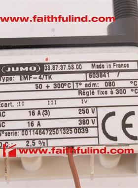 议价Jumo 603841 久茂全新温度传感器 EMF-4/TK 03.87.37.53.00