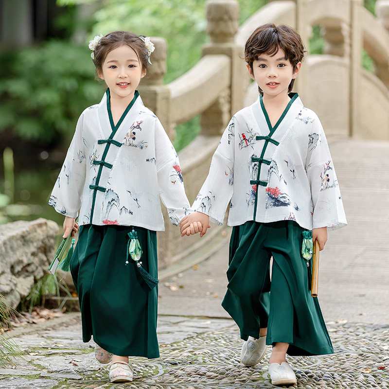 男童汉服春秋季国风高端儿童唐装夏季日常改良国学宝宝演出服套装,童装/婴儿装/亲子装,唐装,淘宝优惠券,粉丝福利购,淘宝优惠卷
