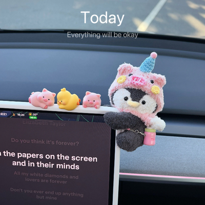 汽车小摆件趴趴小公仔摆件车内饰