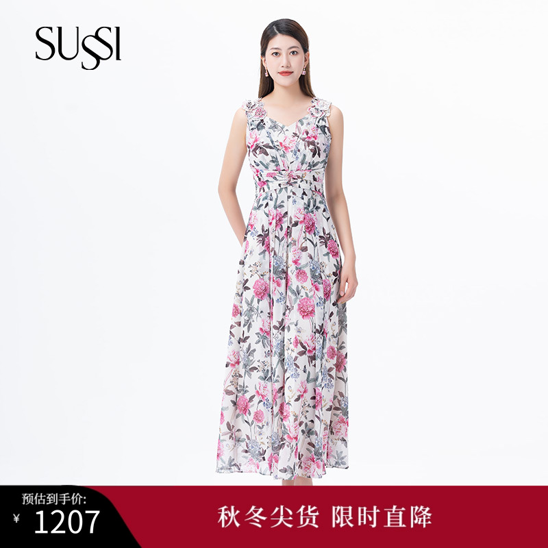 SUSSI/古色气质优雅连衣裙