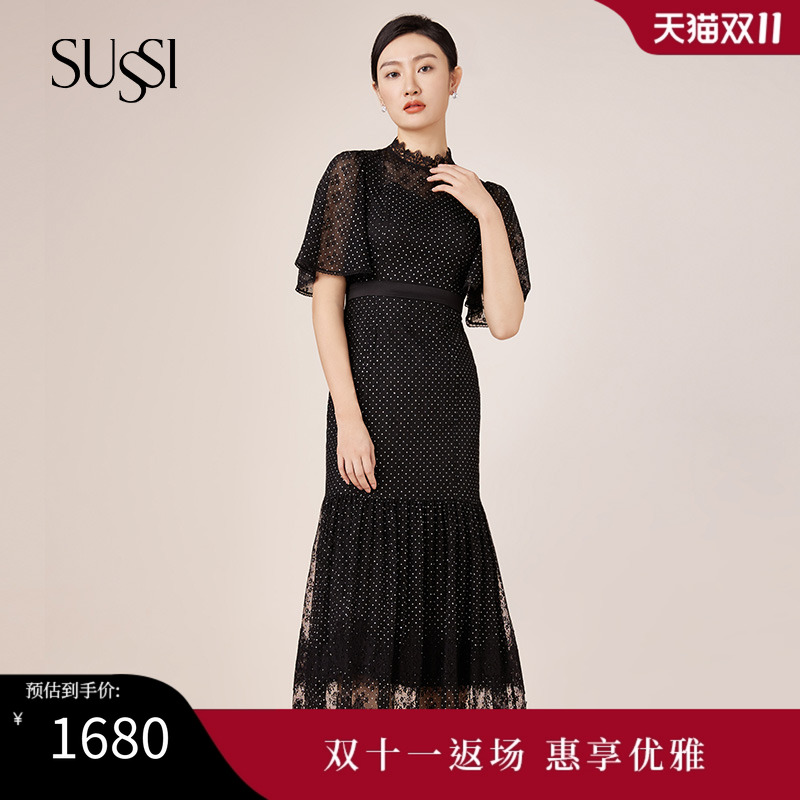 SUSSI/古色复古风连衣裙