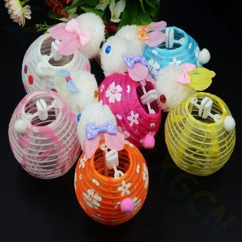 元宵中秋节兔子发光灯笼旋购礼品