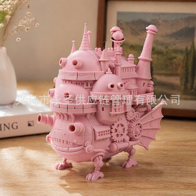 3D Print Building Model移动城堡树屋铁塔建筑桌面摆件跨境26904