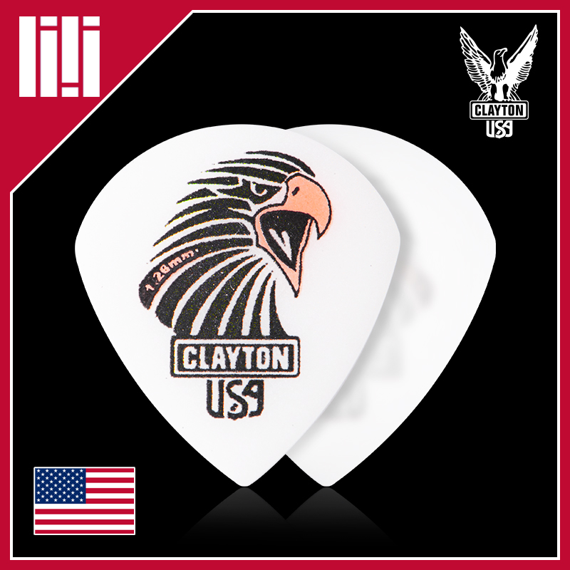 美国进口Clayton 裂鹰 Acetal 尖角专业速弹电木吉他贝司高档拨片