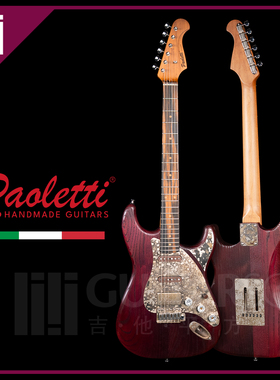 意大利Paoletti Alfa Chianti Wine HSS陈年栗木单单双手工电吉他
